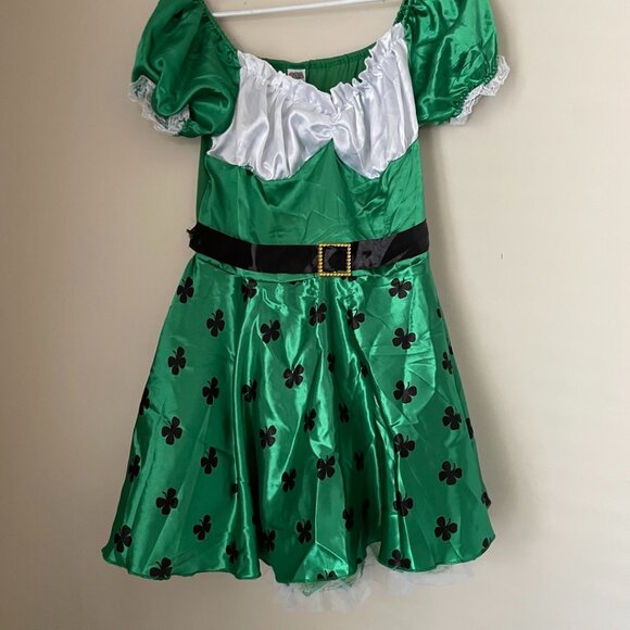 Leprechaun Clover Dress Costume - Picture 1 of 14